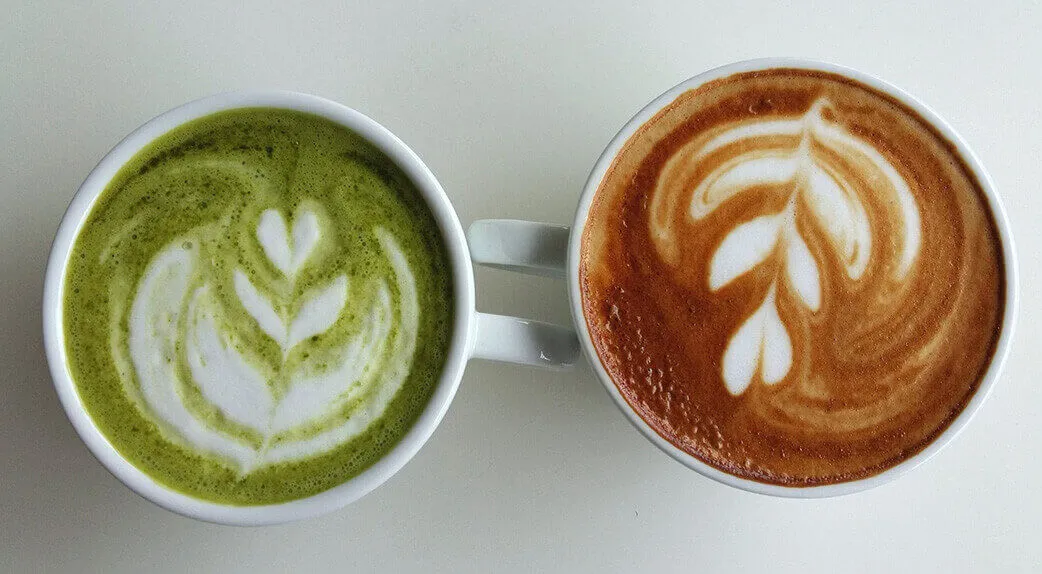 matcha latte vs kawa