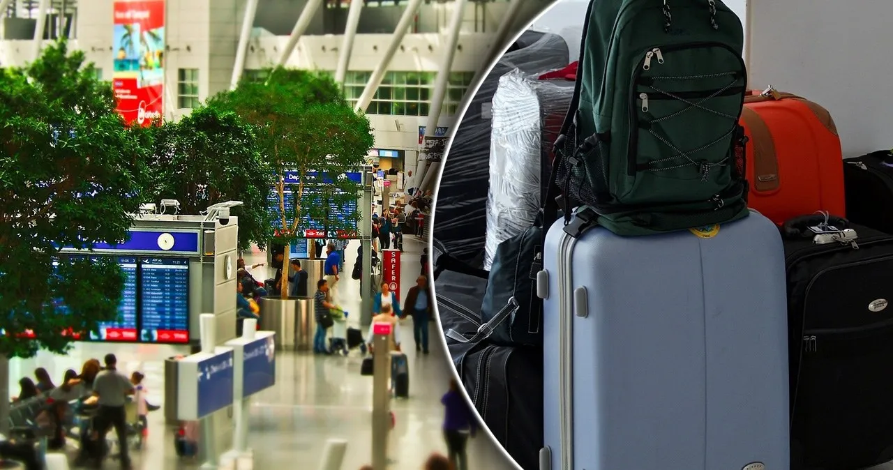 Tureccy celnicy kontrola bagażu na lotnisku