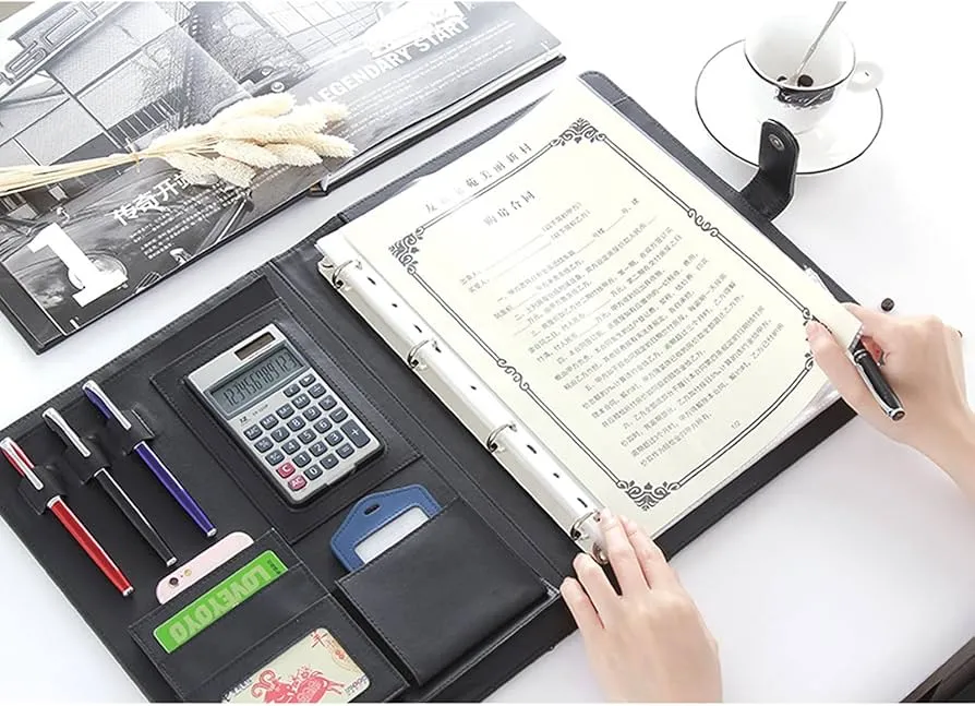 profesjonalne portfolio dokumenty na biurku