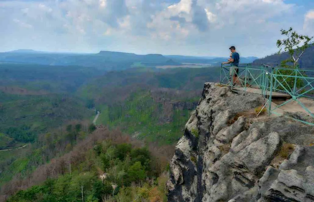 Brama Pravčick&aacute; widok z drona