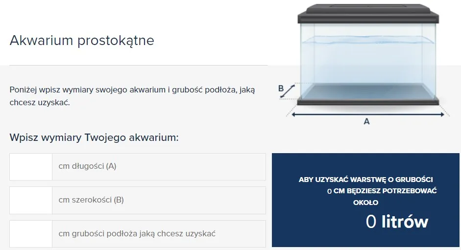 Jak mierzyć akwarium prostokątne, wymiary akwarium