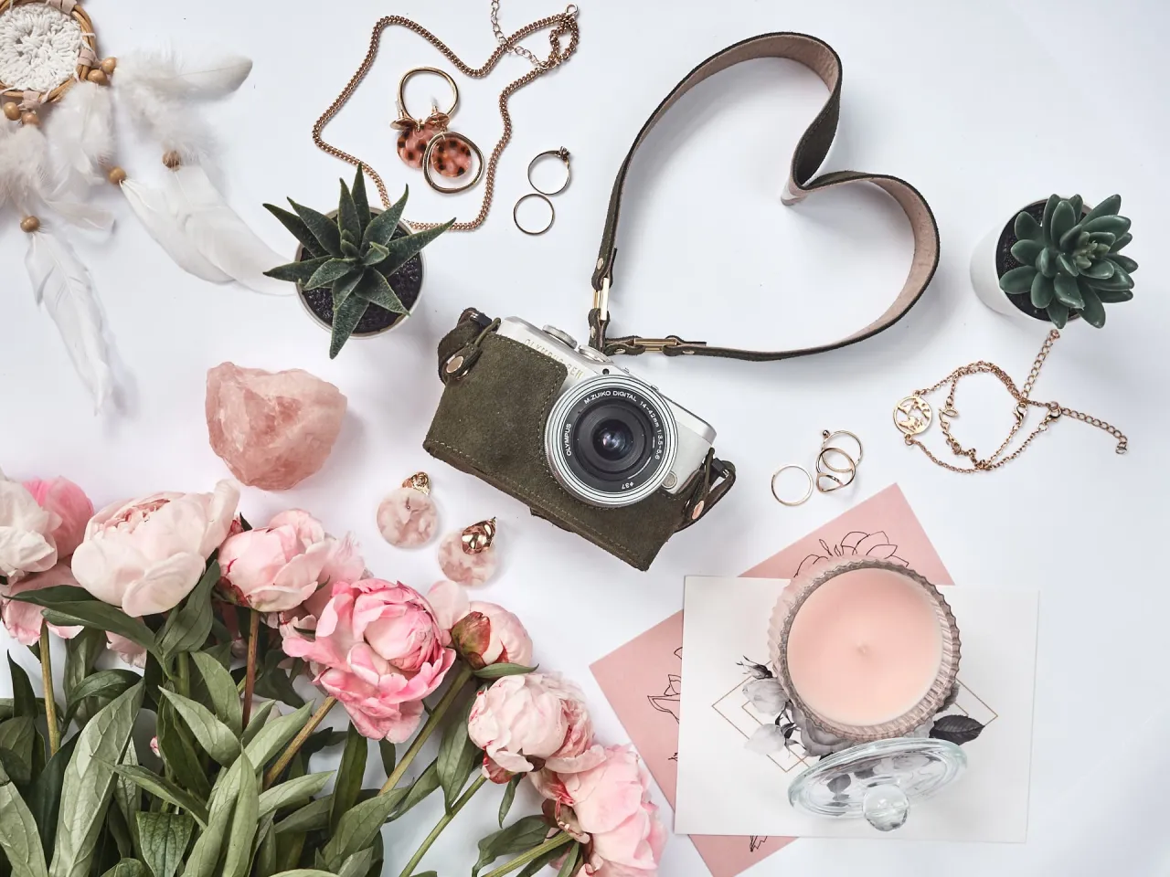 pomysły na zdjęcia flat lay aesthetic