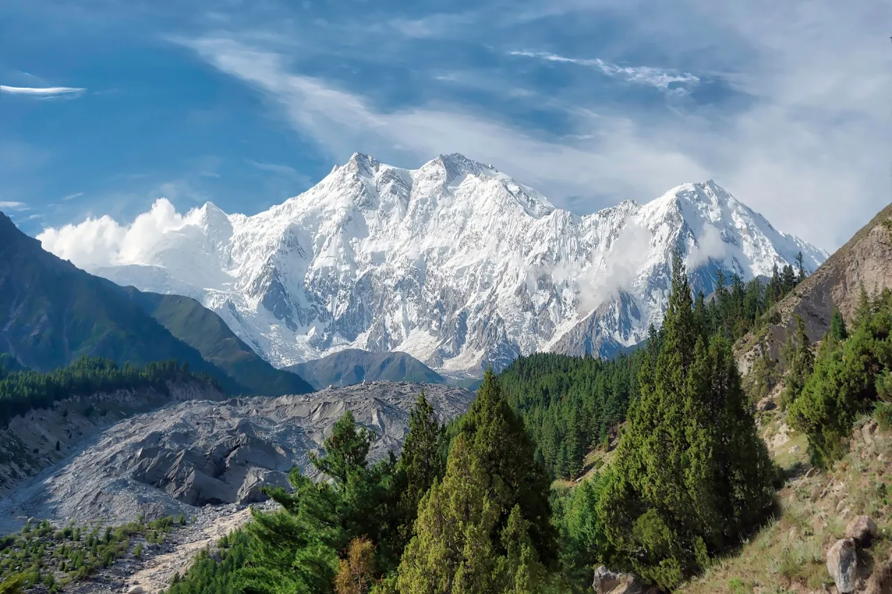 Nanga Parbat vista panoramica