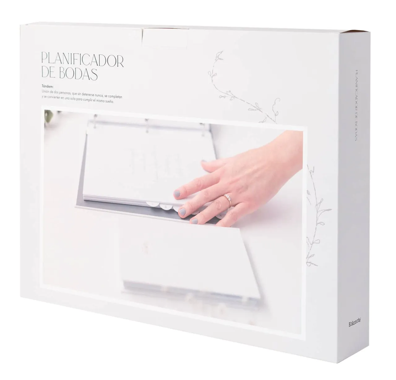 para planująca ślub z kalendarzem i notatnikiem