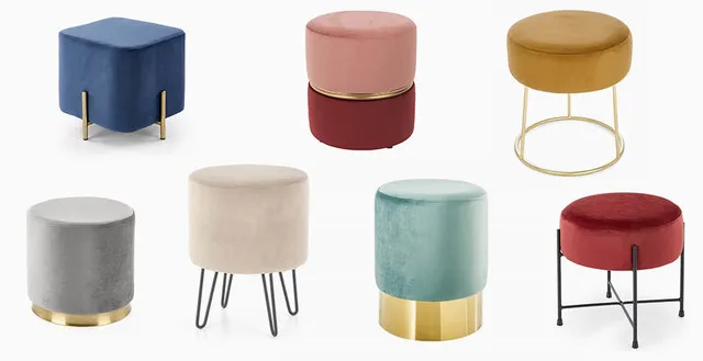 różne rodzaje krzeseł do toaletki pufa fotel taboret porównanie