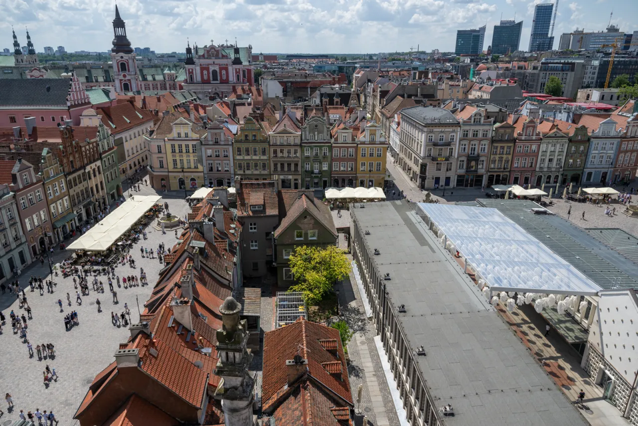 Rynek nieruchomości Poznań panorama miasta