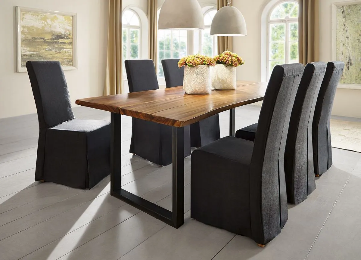 ozdobne pokrowce na krzesła inspiracje