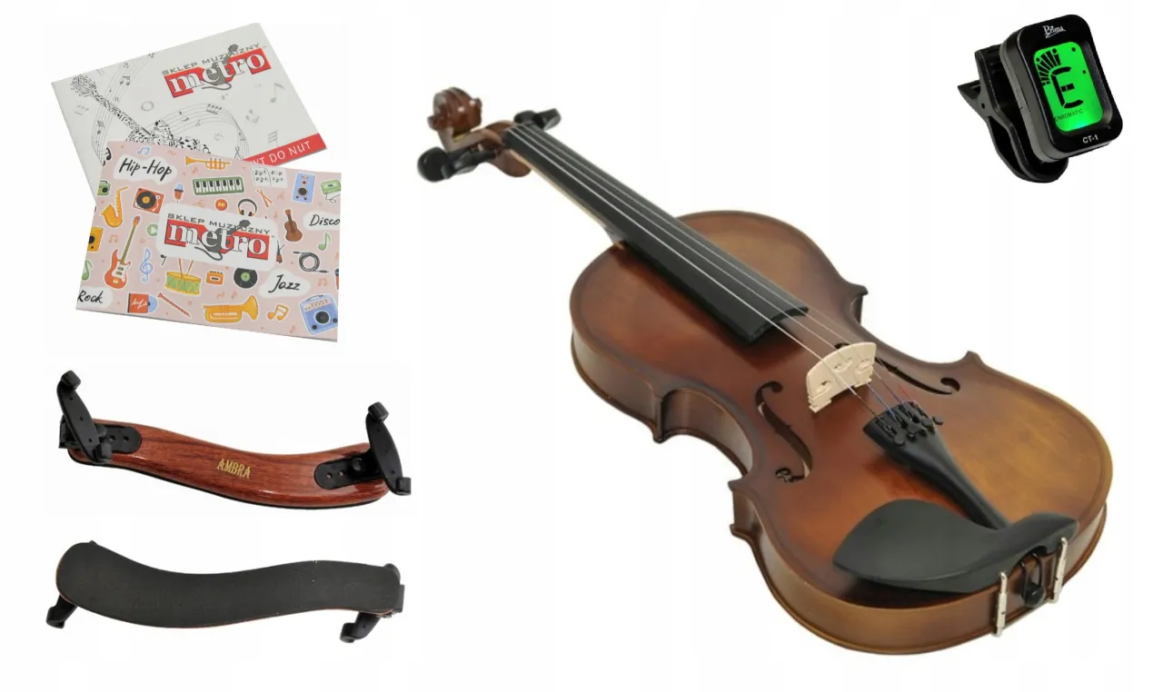 Zestaw akcesoriów do skrzypiec dla początkujących