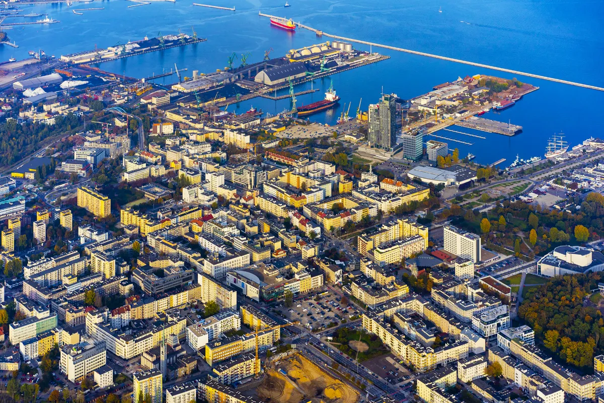 Trójmiasto widok z lotu ptaka