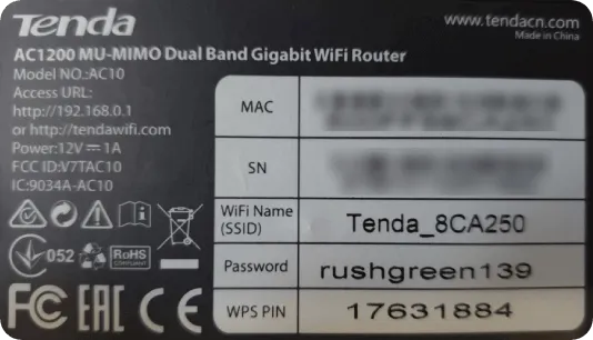 router wifi naklejka ip dane logowania