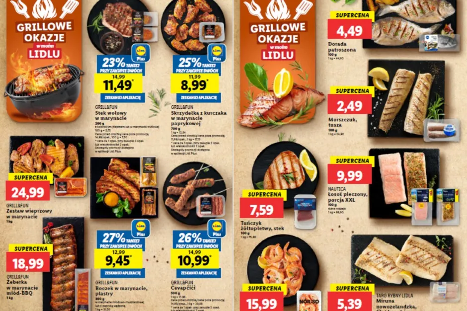 Oferta mięs na grilla Lidl