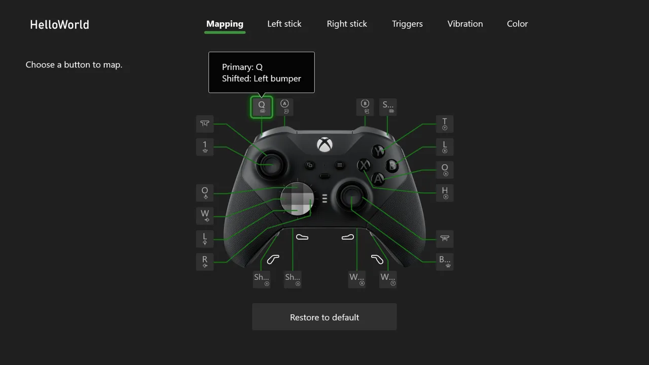 Xbox Series X controller guide menu