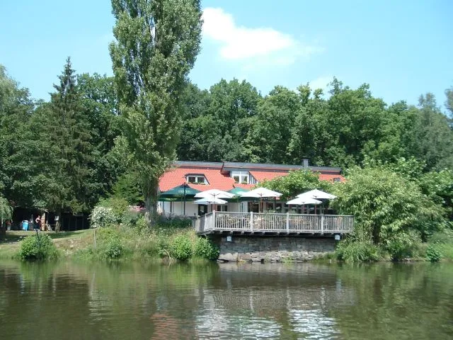 Seehaus am Heidweiher Viernheim Terrasse