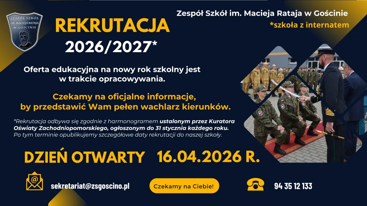 harmonogram rekrutacji do szkół średnich 2026/2027