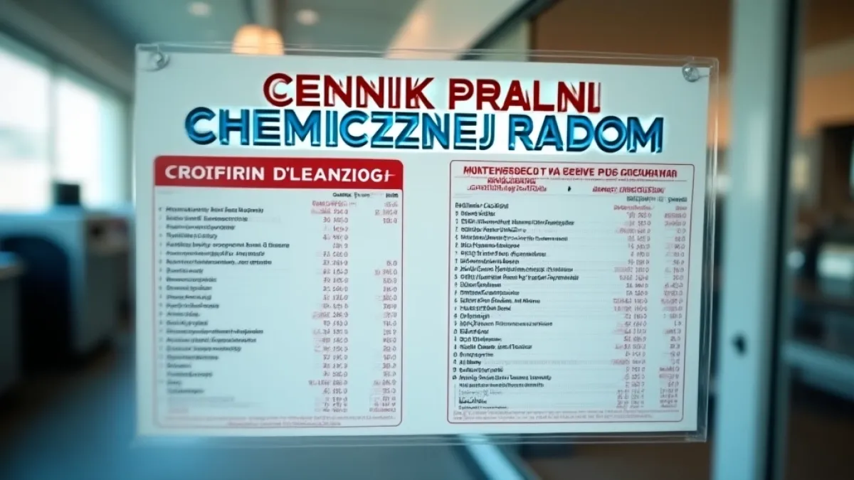 pralnia chemiczna garnitur cennik