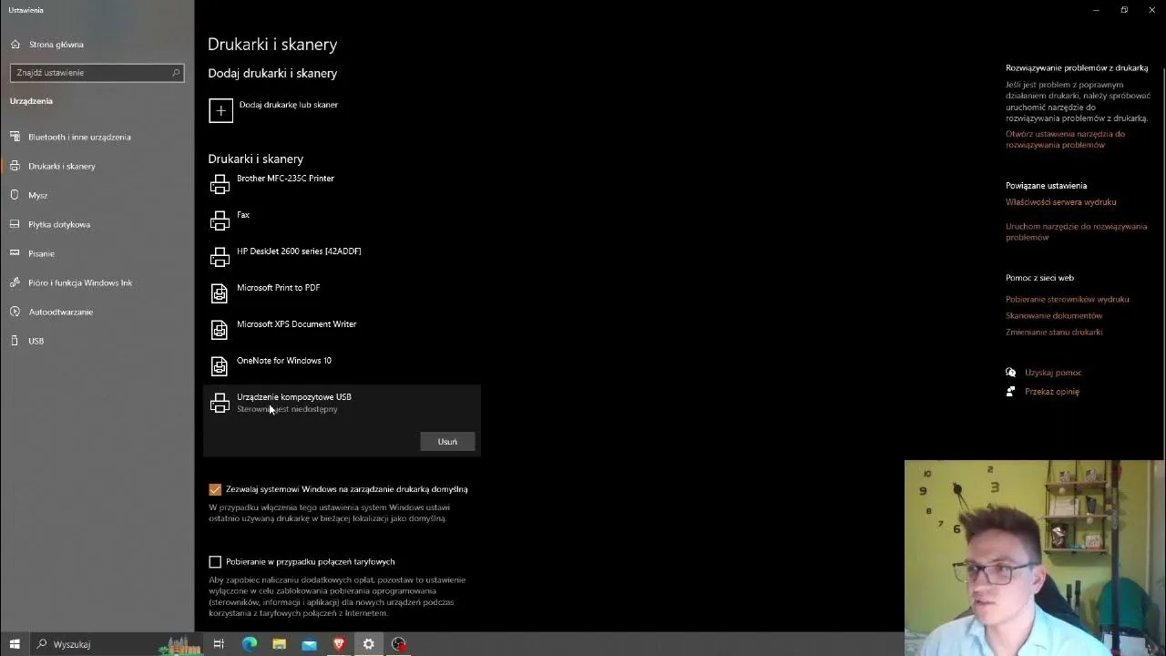 Problemy ze sterownikami drukarki Windows