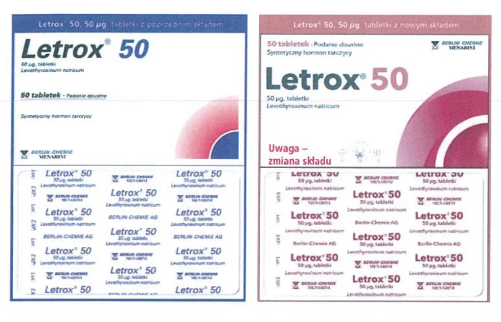 Leki na tarczycę Euthyrox Letrox dawkowanie