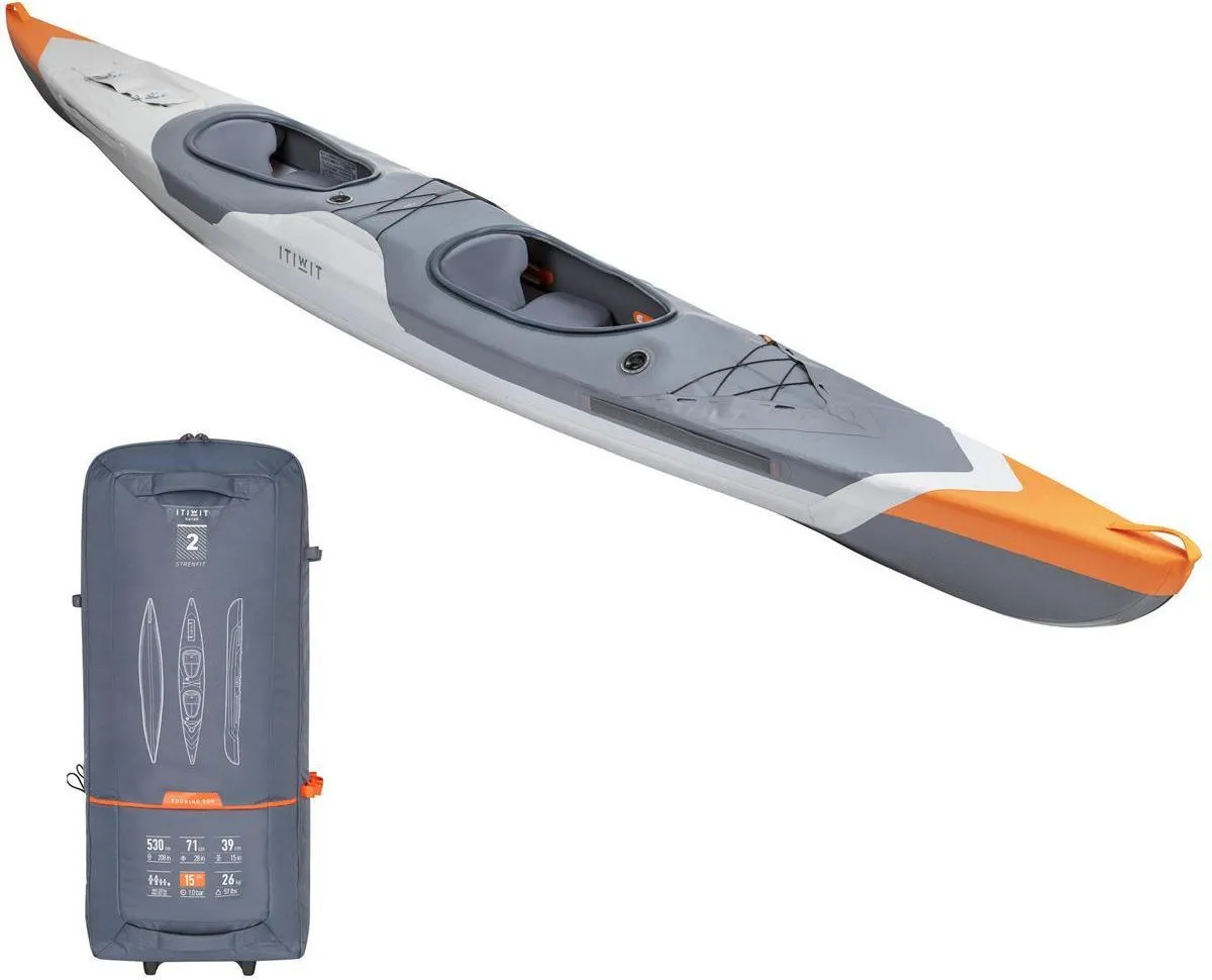 por&oacute;wnanie kajaka turystycznego sit-on-top i g&oacute;rskiego