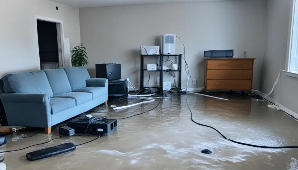 zalane mieszkanie pierwsze kroki, odłączanie prądu