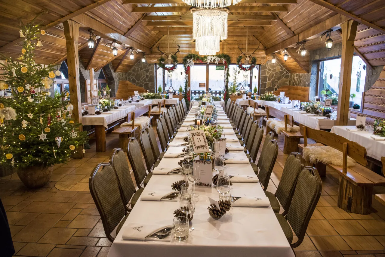 Bacówka Biały Jeleń wesele sala