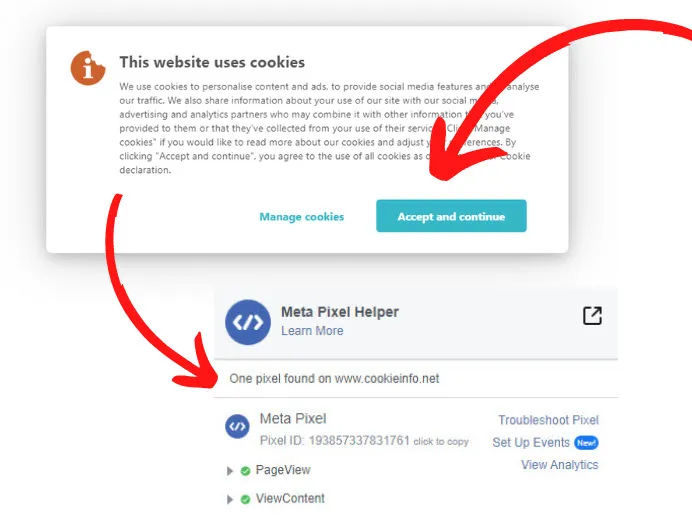 Cookie Banner Meta Pixel Opt-in