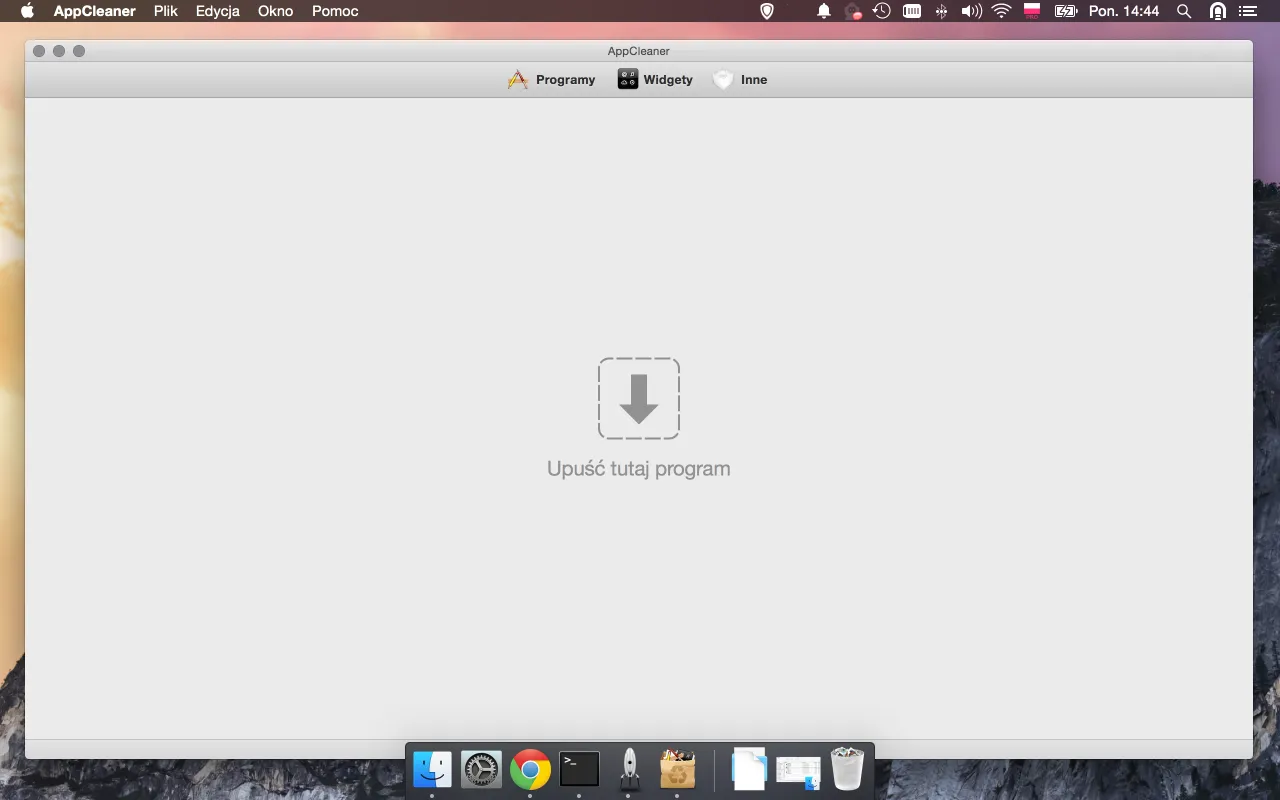 okno odinstalowywania program&oacute;w windows macos