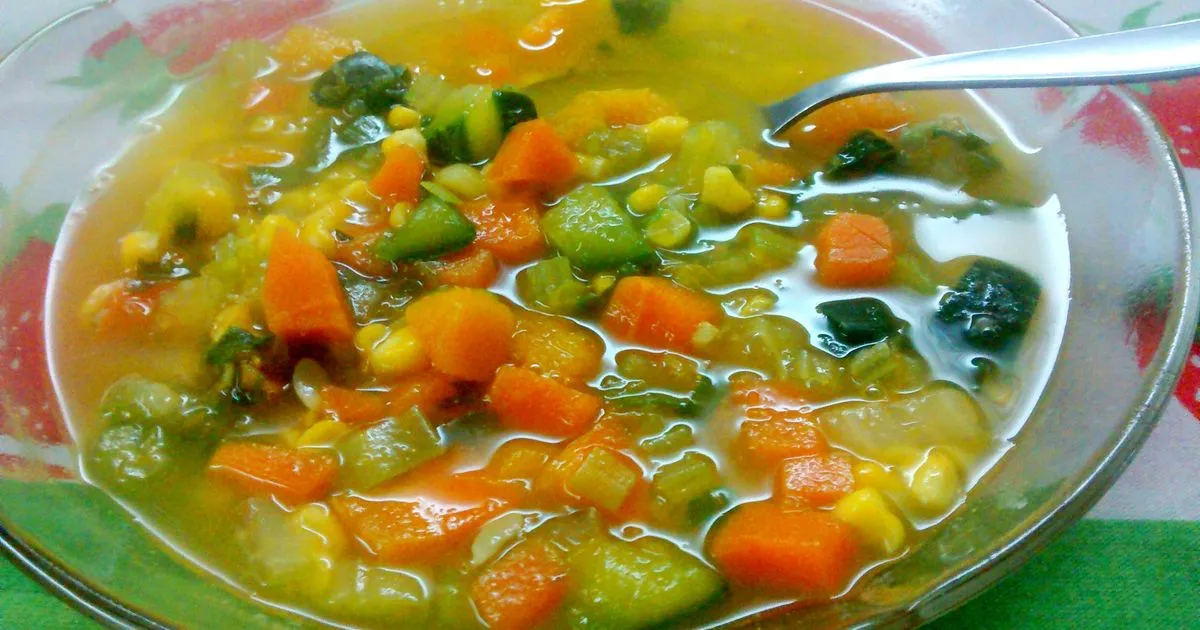 sopa de verduras casera