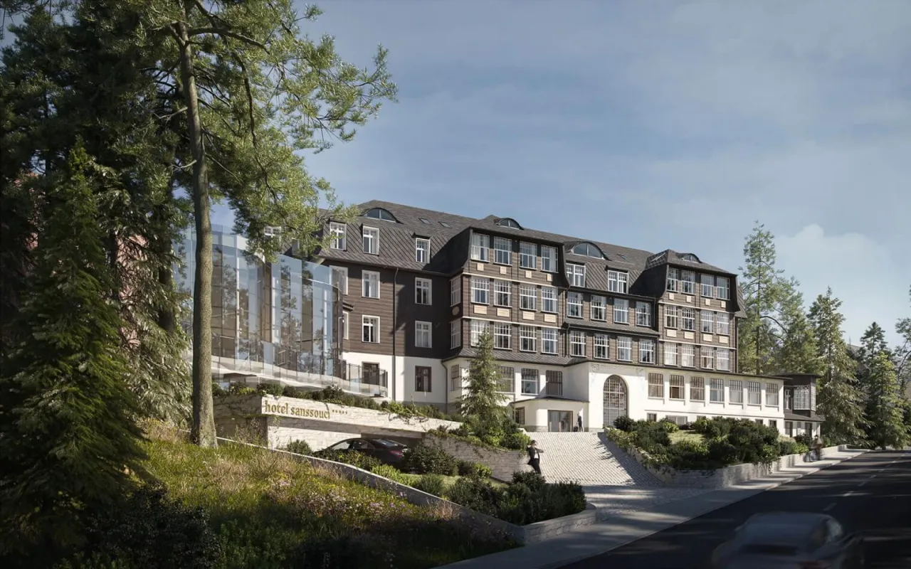 Hotel Sanssouci Karpacz postęp prac budowlanych zdjęcia