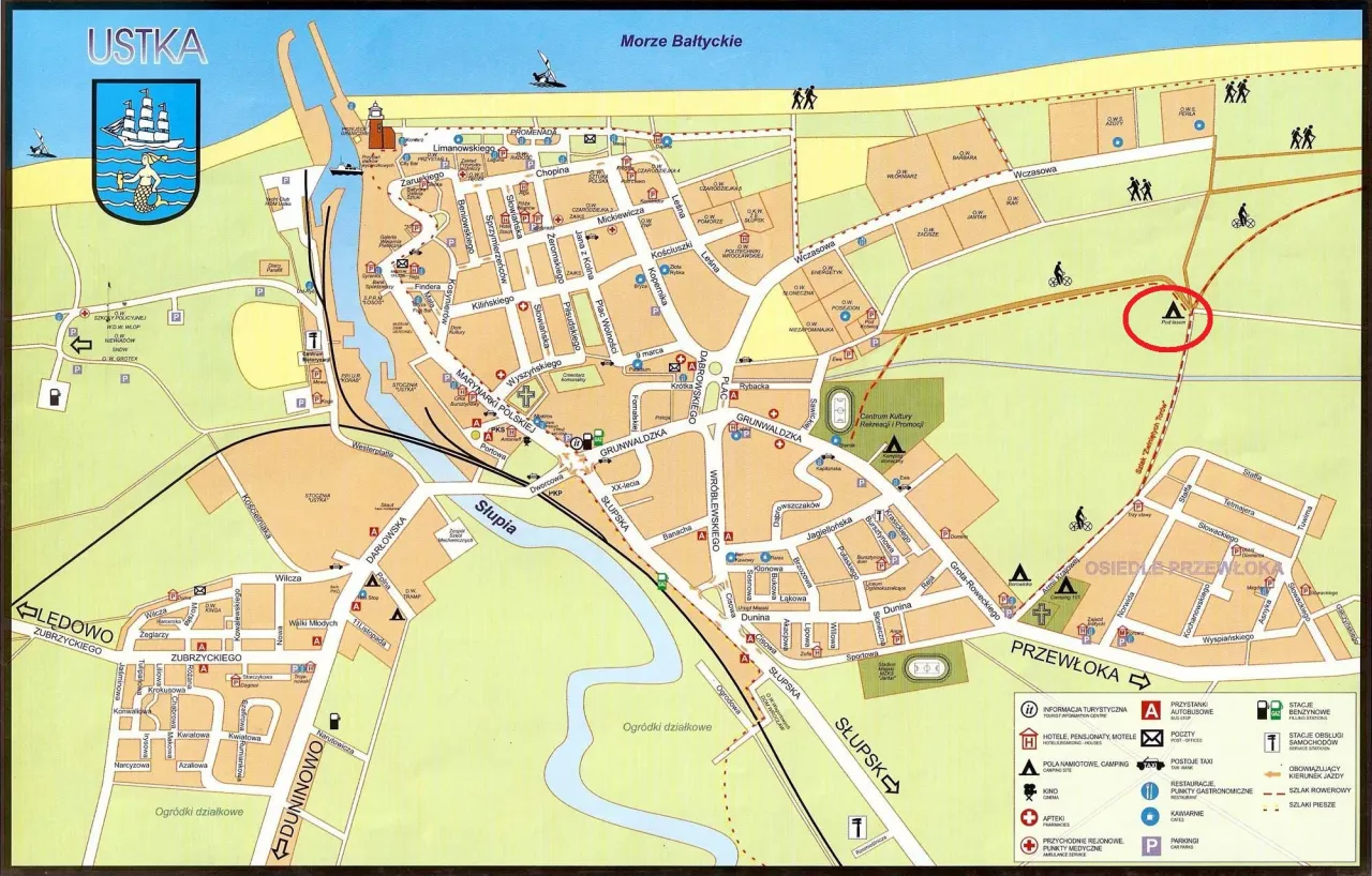 Mapa Polski morze noclegi