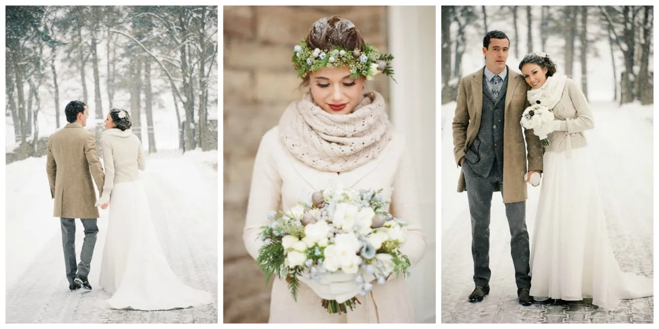 Eleganckie okrycia wierzchnie na ślub zima płaszcz futerko
