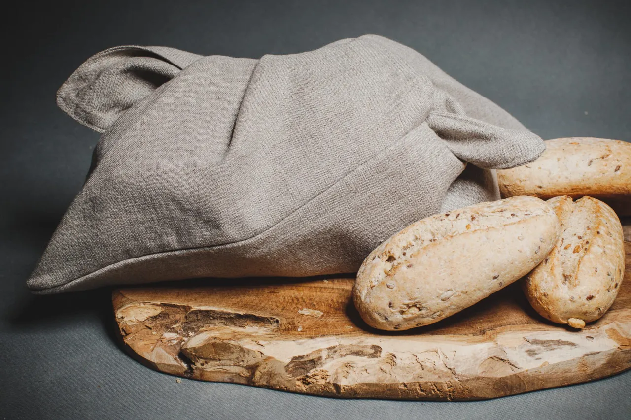przechowywanie chleba lniany worek chlebak