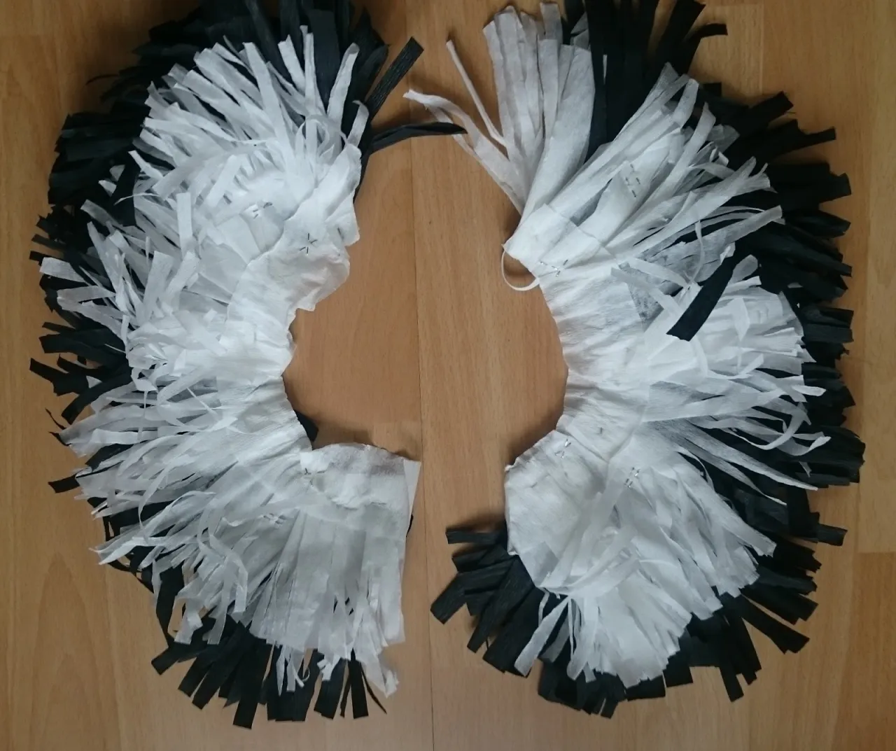 materiały do stroju bociana diy