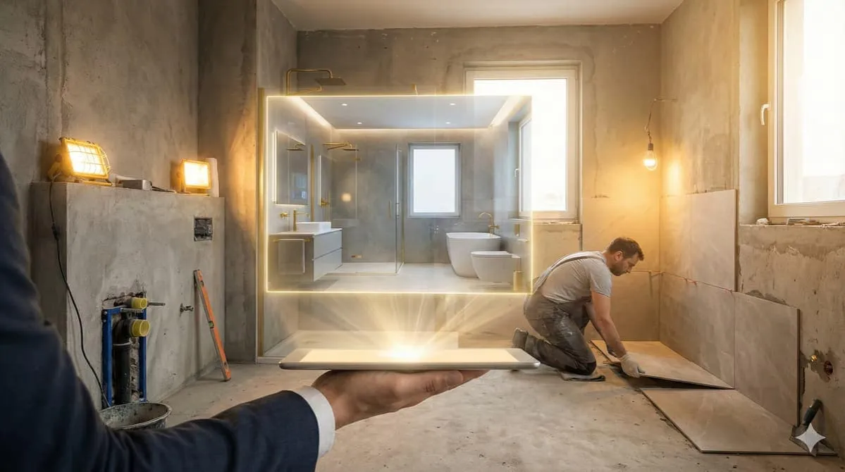 wizualizacja remontu łazienki