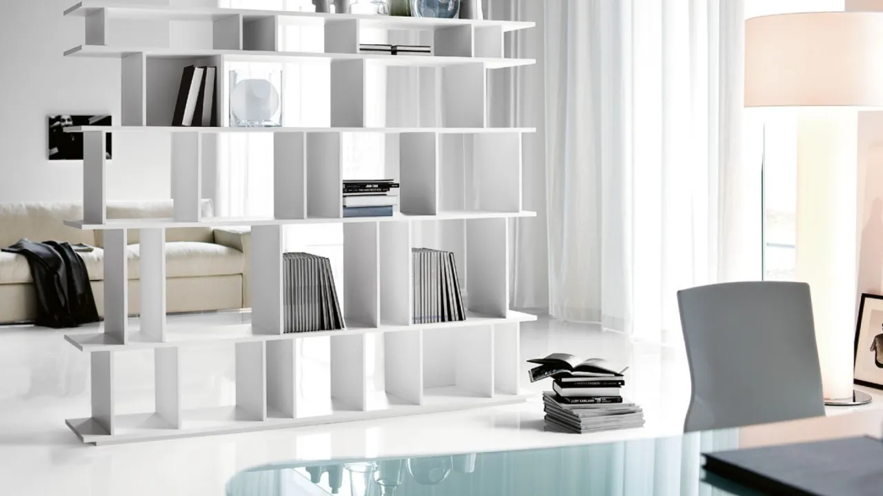 regał ażurowy jako ścianka działowa