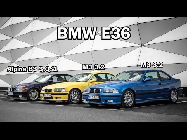 BMW E36 z różnymi spoilerami porównanie