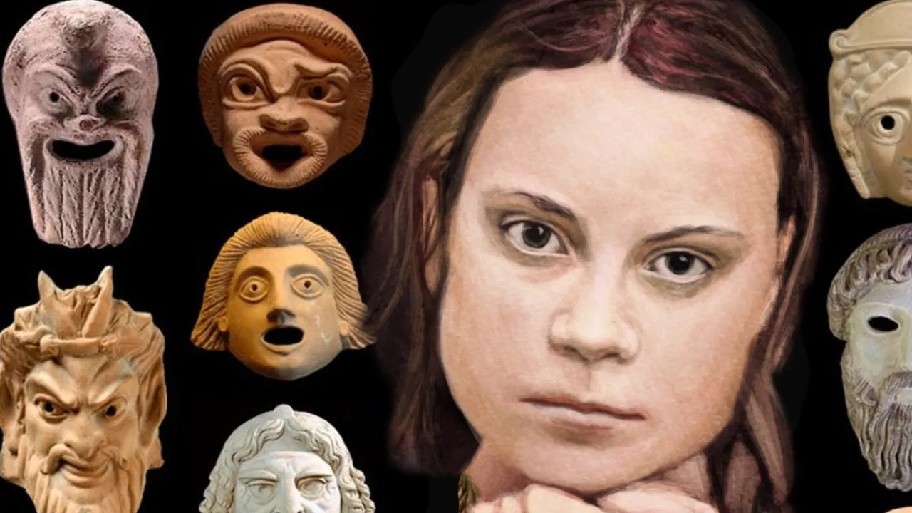 Kr&oacute;l Edyp maska tragedia antyczna