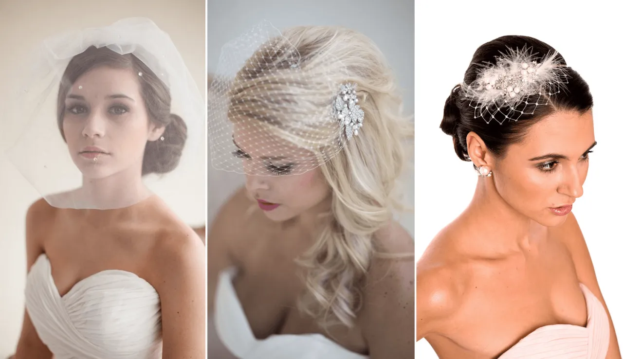 Panna młoda w sukni retro z woalką