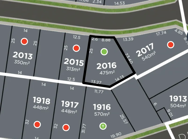 działka o nieregularnym kształcie