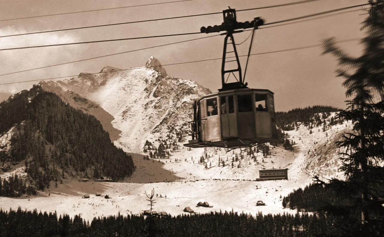 historyczna kolejka na Kasprowy Wierch budowa