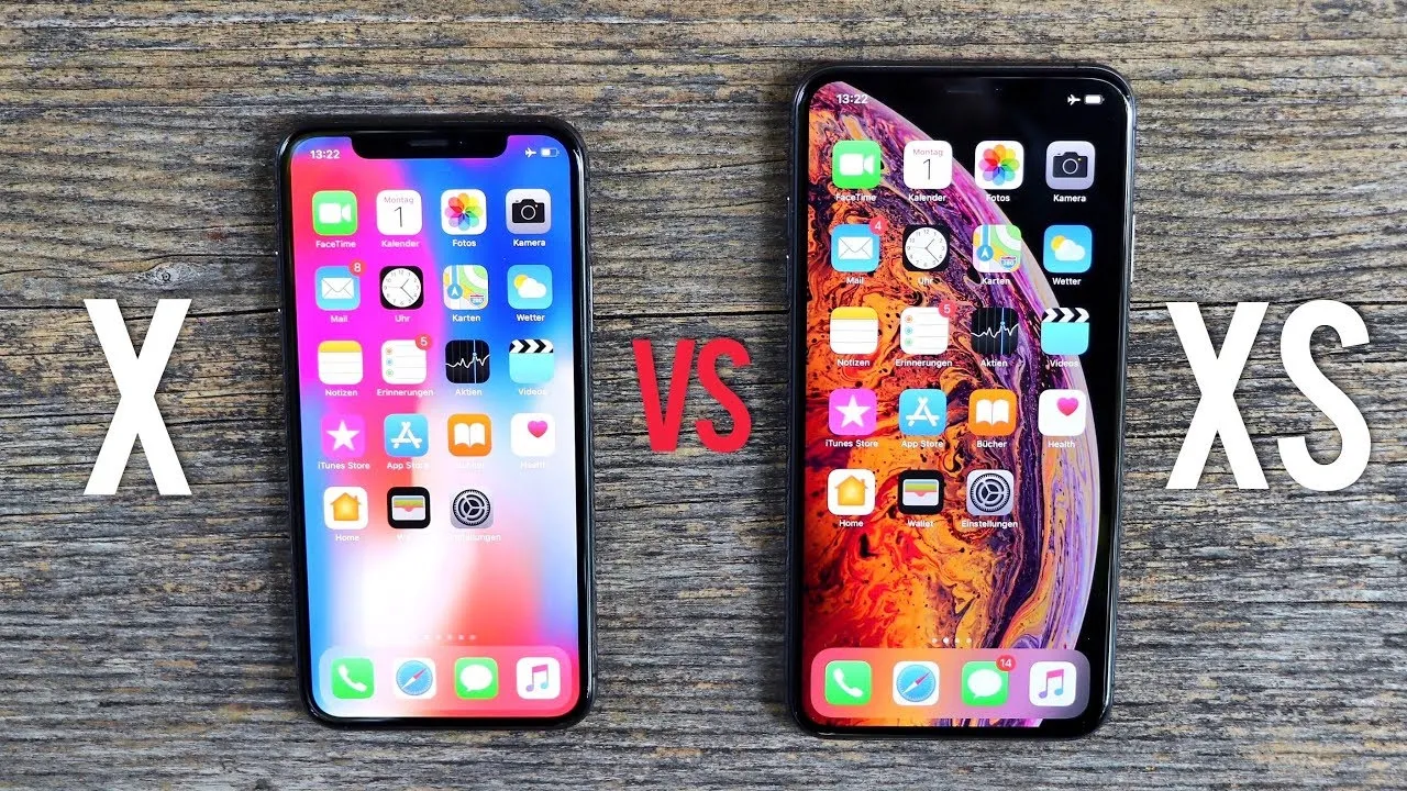 iPhone X vs XS Max Größenvergleich