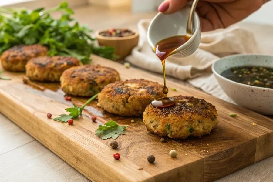 Wegetariański obiad niedzielny gołąbki z kaszą kotlety z boczniaków