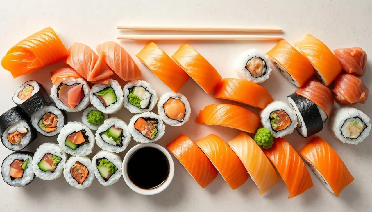 kaloryczność sushi por&oacute;wnanie