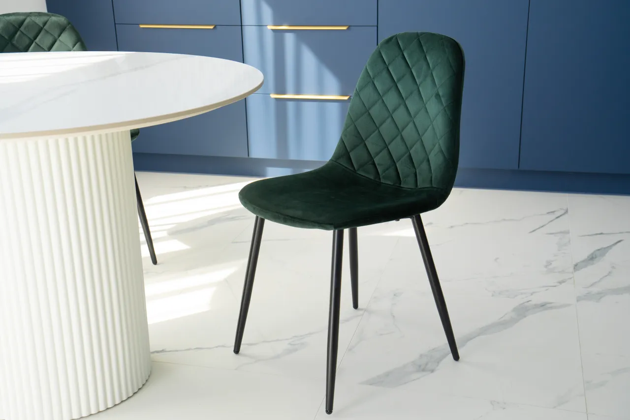 krzesło kosmetyczne ekosk&oacute;ra welur