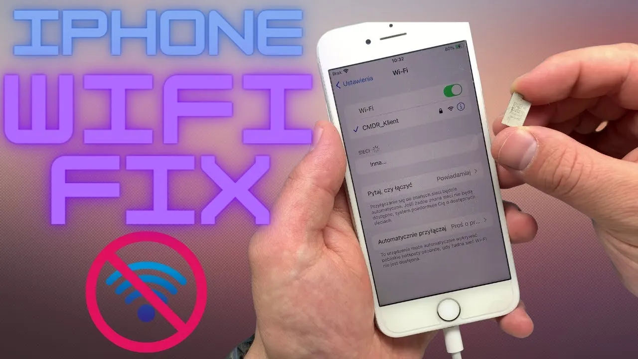 wyszarzona ikona wifi w telefonie