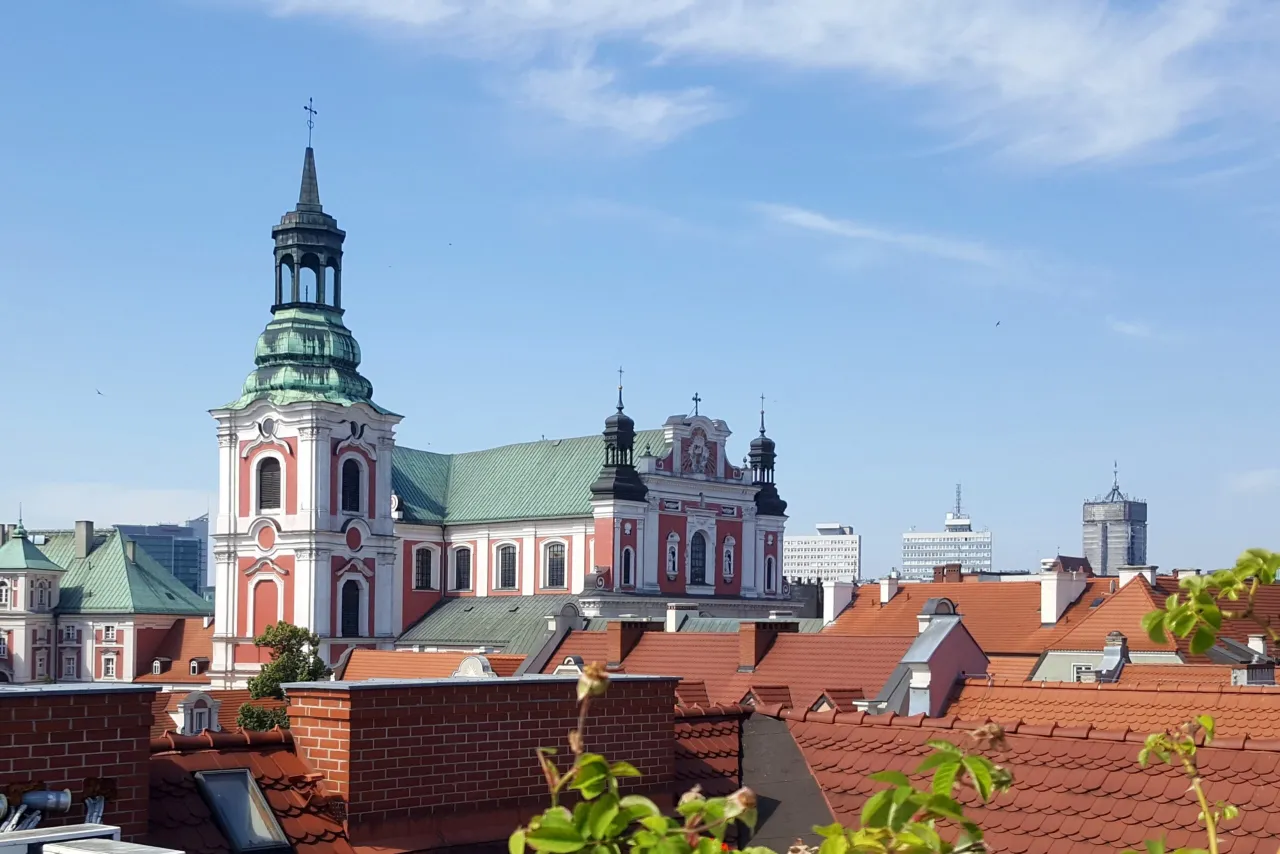 Poznań panorama z wieży Zamku Kr&oacute;lewskiego