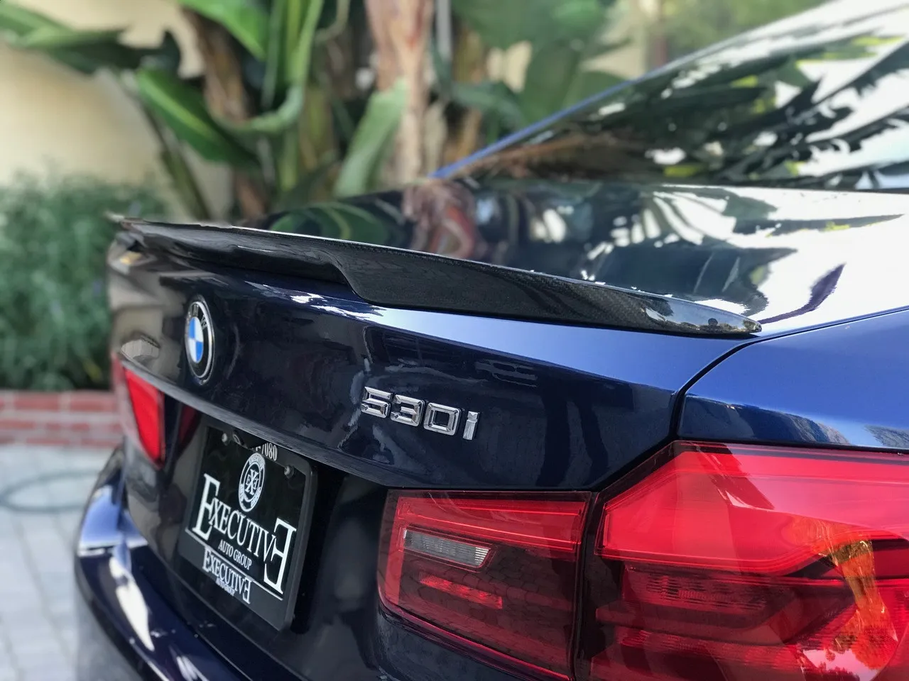 BMW G30 spoiler M Performance carbon vs ABS comparison