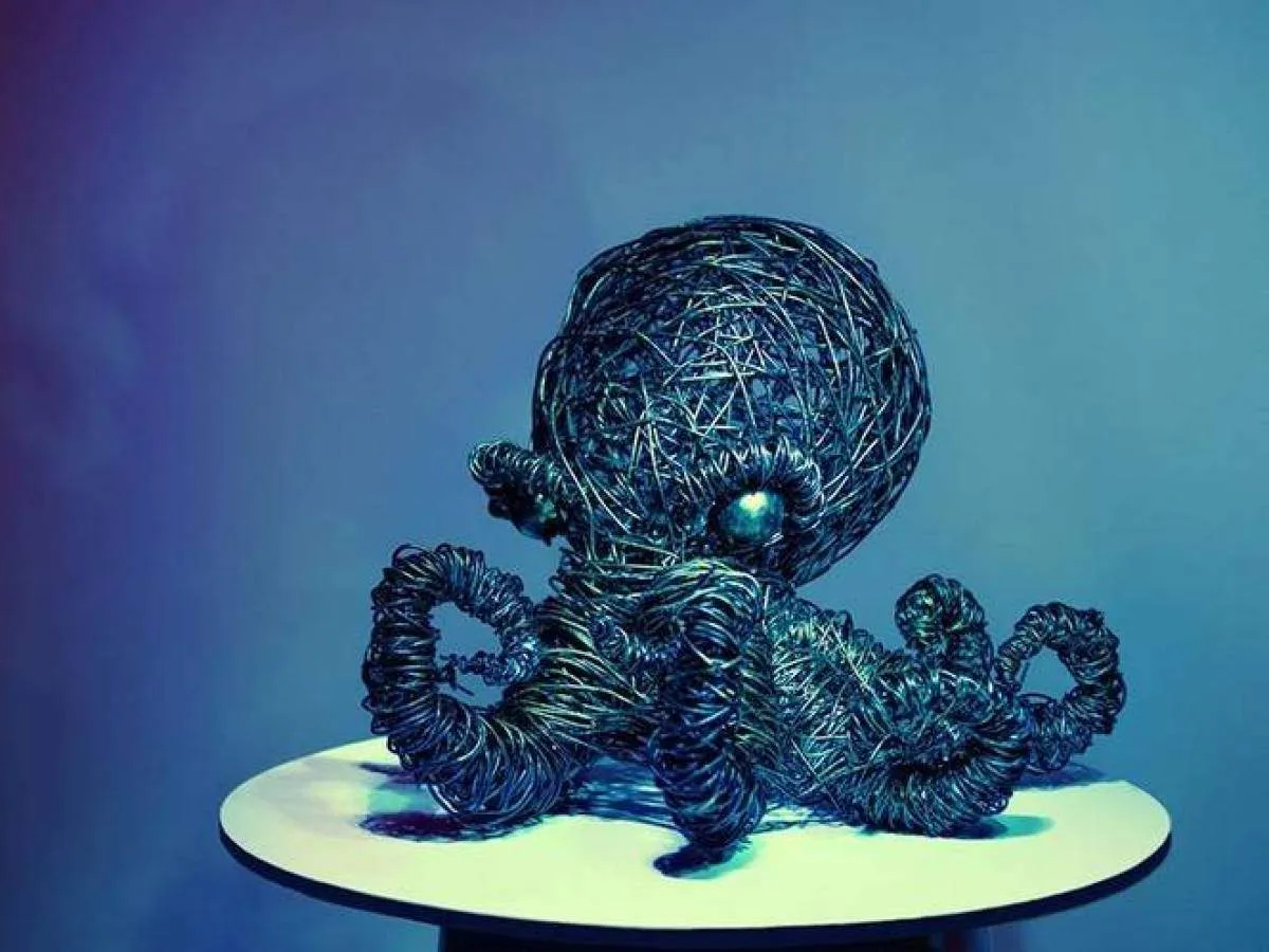 proste rzeźby z drutu inspiracje