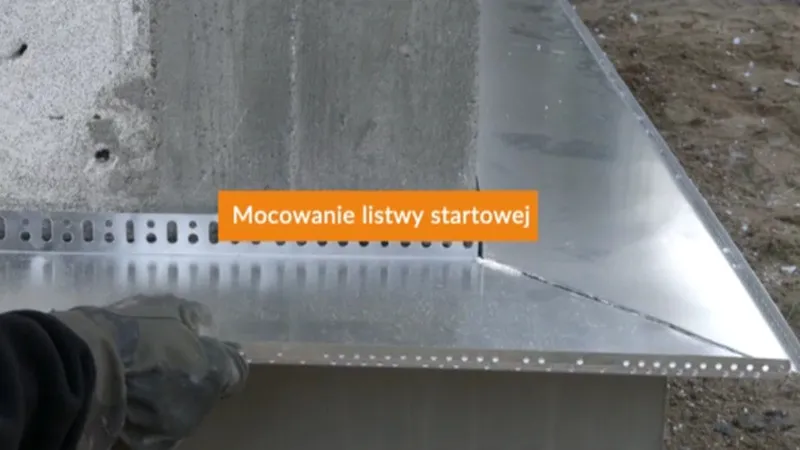 montaż listwy startowej ocieplenia