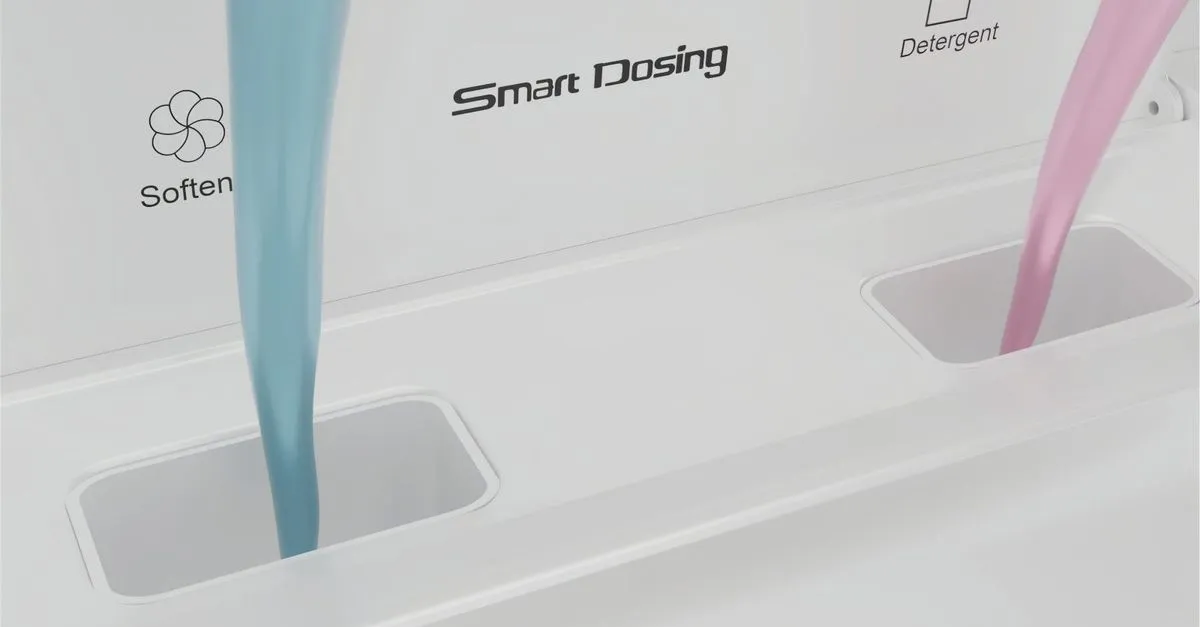 dozownik pralki ładowanej od góry symbole I II kwiatek