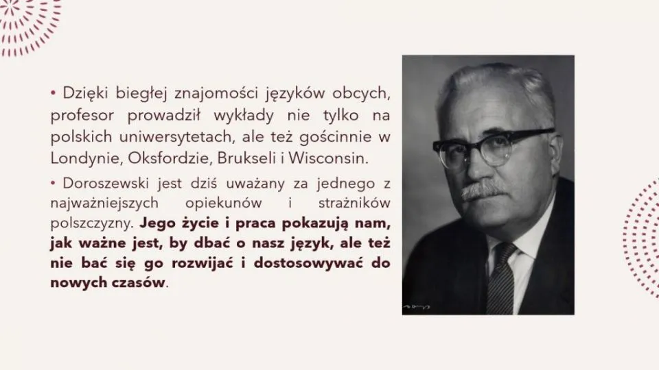 profesor Witold Doroszewski portret